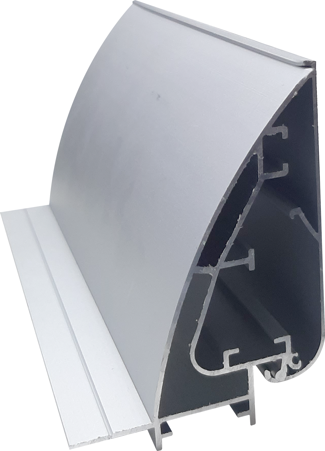 P-SP80 Wide Picture Frame Snap Aluminium Profile, 80mm Heavy-Duty Anodized Silver or Black, Super-Wide Snap Rail, Thick Poster Holder, Floor Bracket/Wall Installation, Large Exhibition & Public Notice Display Frame